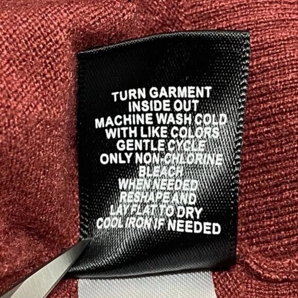 Torrid Open Front Cardigan Women's 00 M/L Maroon Tight Knit Duster Pockets EUC - Picture 8 of 10